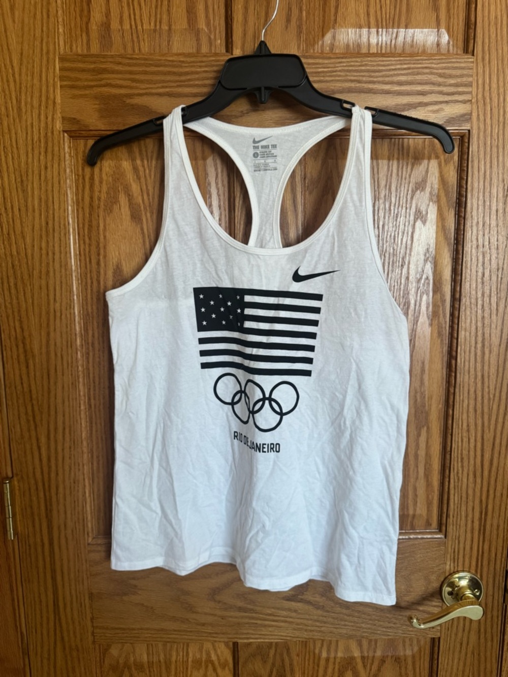 Nike Olympic USA White Racerback Tank NWT! Large